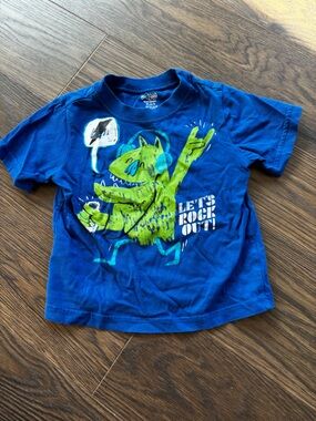 The Children's Place Blue Graphic 'Let's Rock Out' Tee
